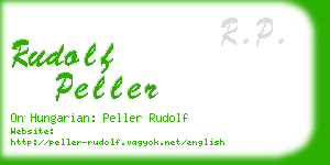 rudolf peller business card